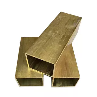 Труба латунная профильная оцинкованная Л96 50x50x1 мм ДКРНМ  ОборонСпецСплав