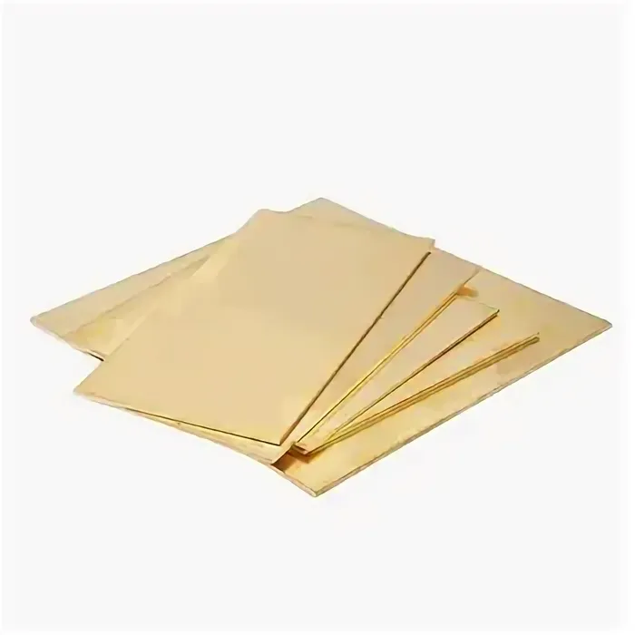 Латунная пластина для гравировки 90х609х1 мм Л63 ГОСТ 2208-2007  ОборонСпецСплав