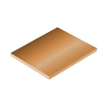 Плита бронзовая БрКМц3-1 120х600х1500 мм ТУ 48-21-779-85 из кремниевой бронзы